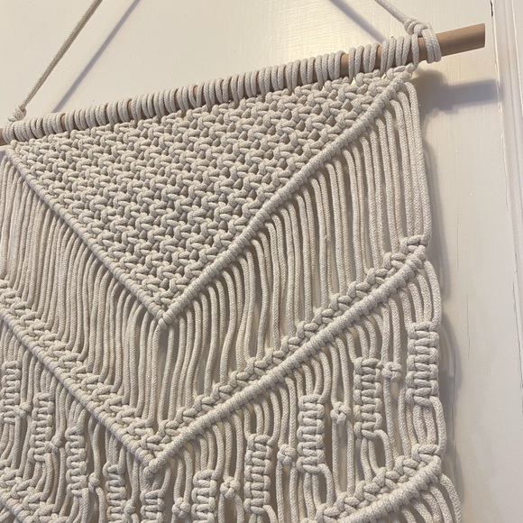 Knotted boho hanging tapestry - Picture 2 of 2